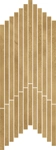 Linate Golden Mosaico Strip 53.3x17.7 cmx9 cm