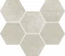 Expo White Mosaico Hexagon 25x29 cm